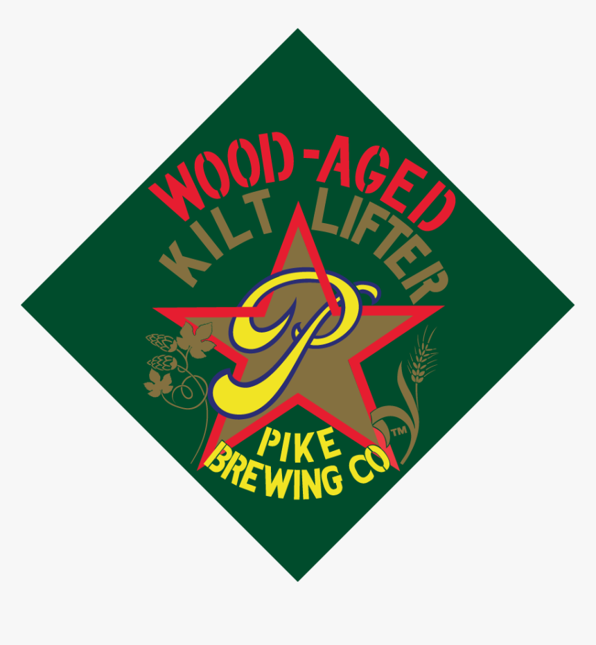 Pike Wolf In The Woods Logo And Pint Of Beer - Fliptop, HD Png Download, Free Download