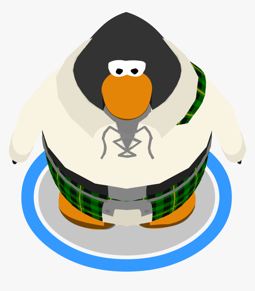 Emerald Kilt In-game - Transparent Club Penguin Png, Png Download, Free Download