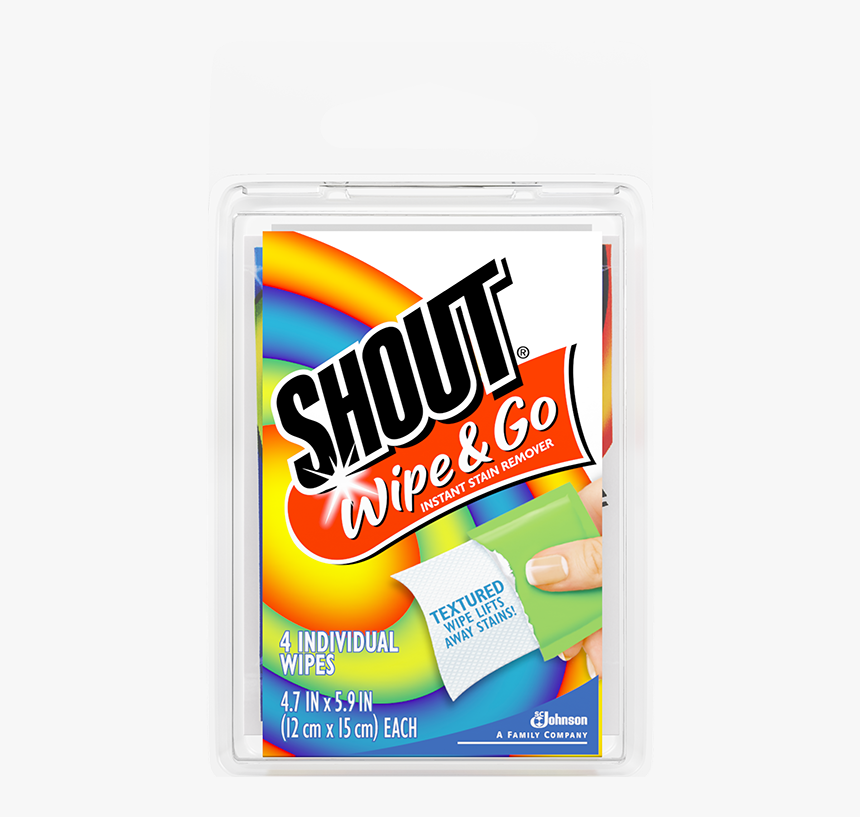Shout Wipe And Go - Shout Stain Remover Wipes, HD Png Download, Free Download