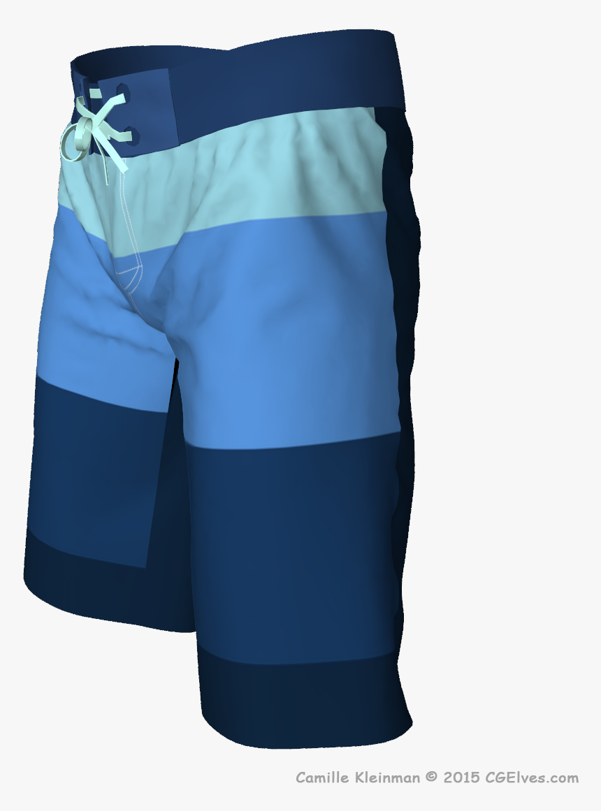 Drawing Shorts Wrinkled Pants - Board Short, HD Png Download, Free Download