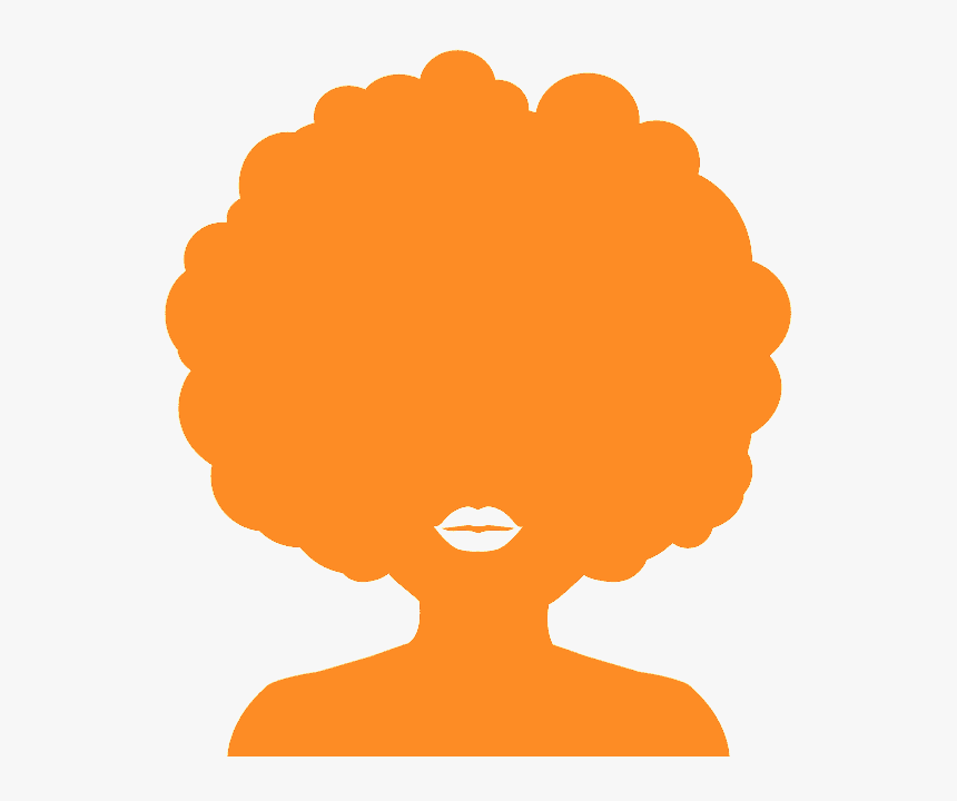 Girl With Afro Silhouette, HD Png Download, Free Download