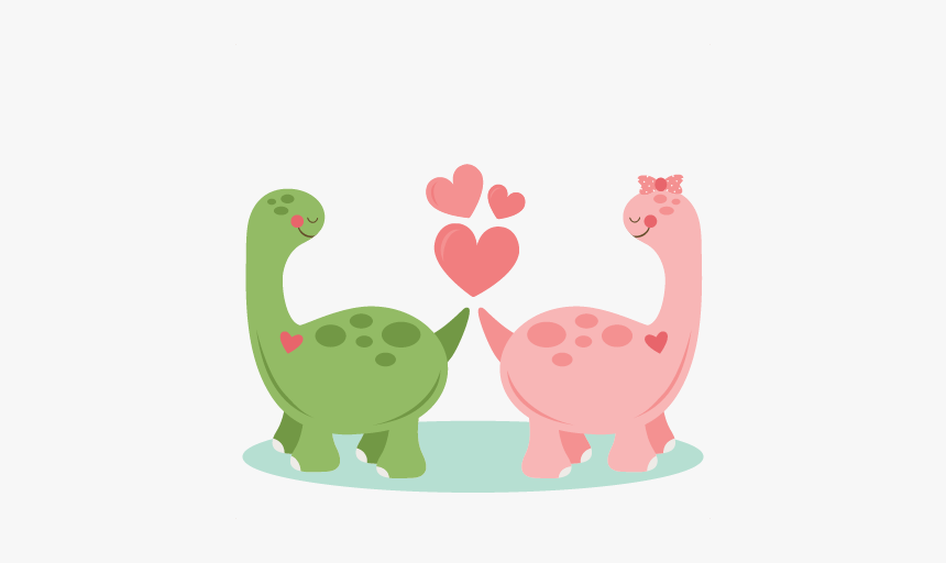 #dinosaurios #amor #enamorados #freetoedit - Dinosars In Love, HD Png Download, Free Download