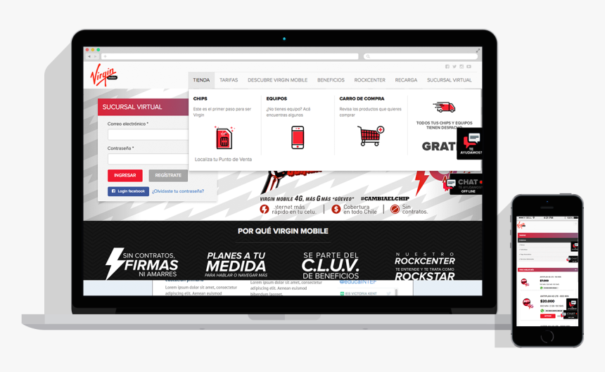 Virgin Mobile Chile Website - Utility Software, HD Png Download, Free Download