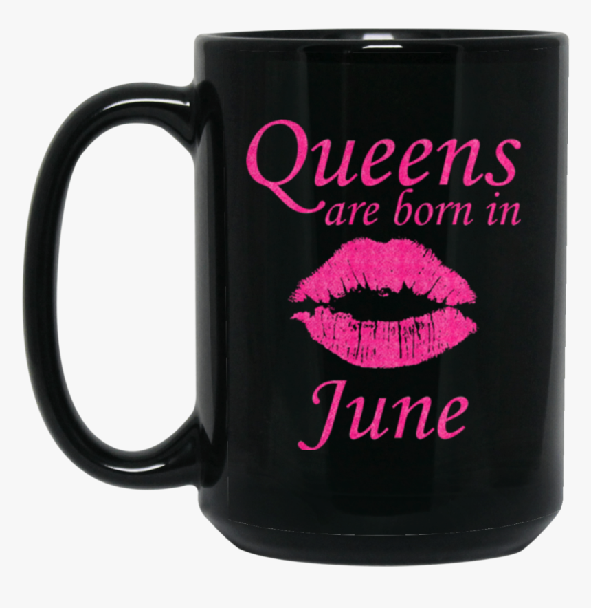 Queens Are Born In June Sexy Lips Pink Glitter Mugs - Mug, HD Png Download, Free Download