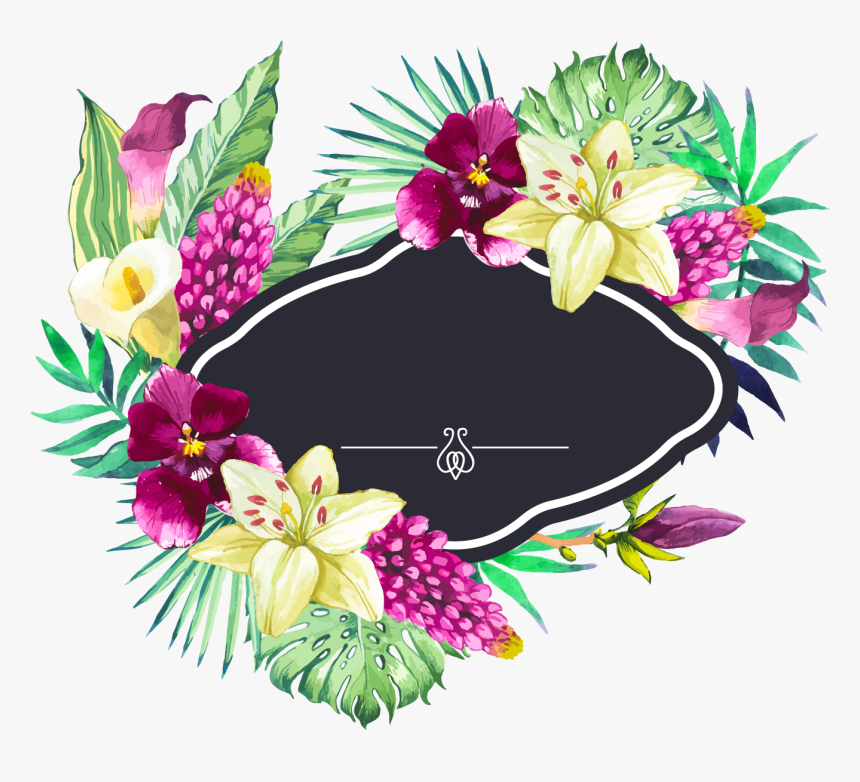 Flower Garden Borders Clipart Png Transparent Library - Beautiful Flower Garden Images Free Download, Png Download, Free Download