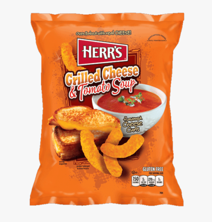 Herrs Grilled Cheese Tomato Soup Cheese Curls, HD Png Download, Free Download