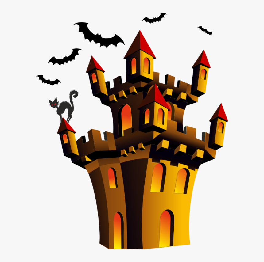 Transparent Haunted House Clipart Free - Illustration, HD Png Download, Free Download