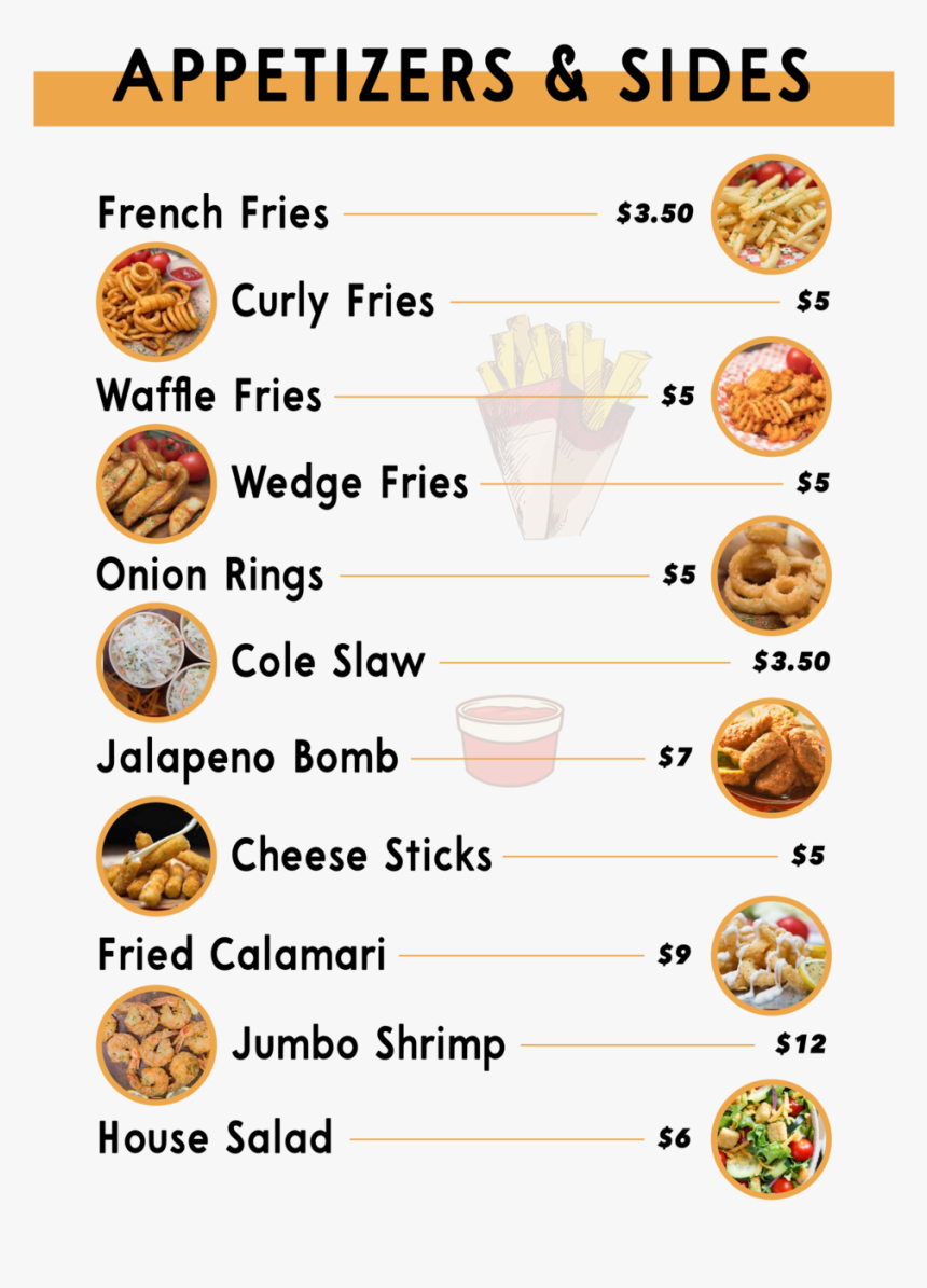 Appetizers & Sides Choongman Chicken Menu Appetizers - Fast Food, HD Png Download, Free Download