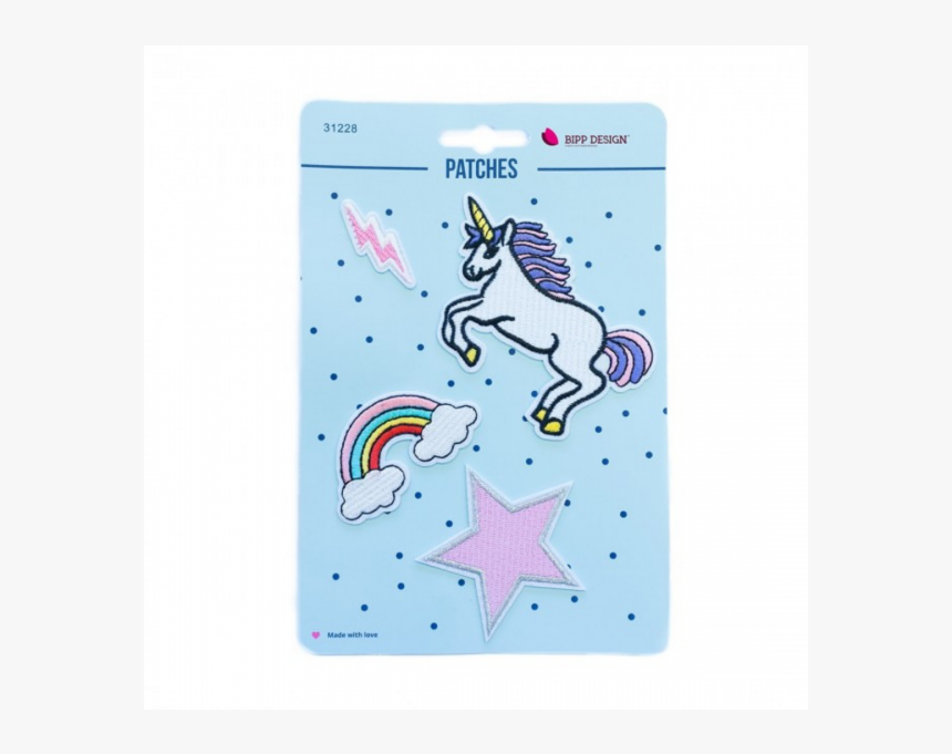 Iron On Patches Unicorn Lightning - Cartoon, HD Png Download, Free Download