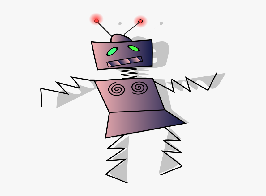 Dancing Robot Vector Image - Dancing Cartoon Robot, HD Png Download, Free Download