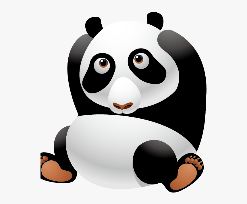 Giant Panda Cartoon Cuteness Clip Art - Slogan Panda, HD Png Download, Free Download