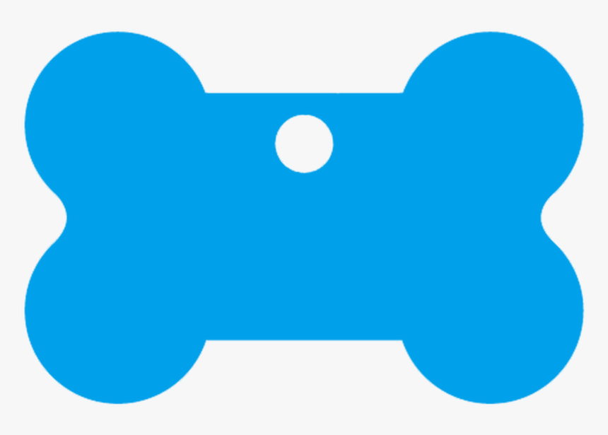 Blue Blank Bone Shaped Pet Dog Tag Made Of Anodized - Pet, HD Png Download, Free Download