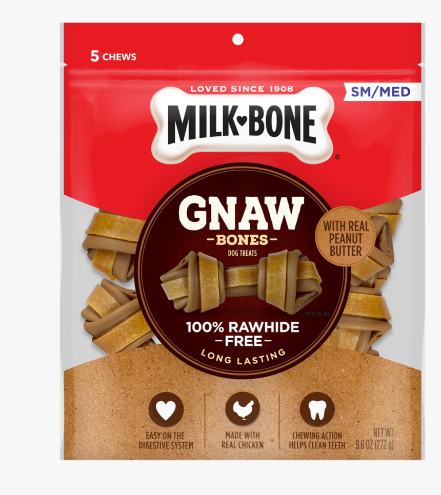 Milk-bone Gnawbones® Small/medium Bone Made With Real, HD Png Download, Free Download