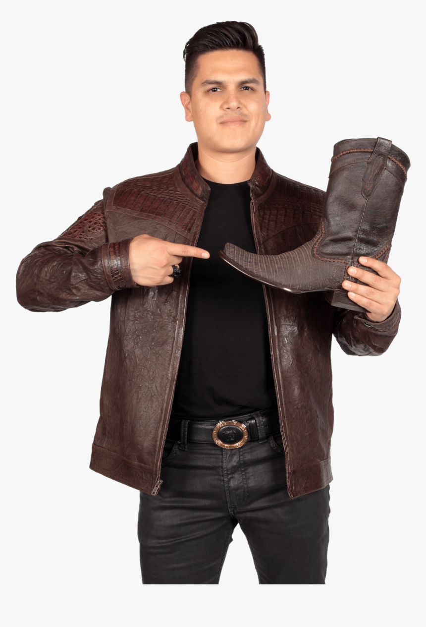 Transparent Botas Vaqueras Png - Leather Jacket, Png Download, Free Download