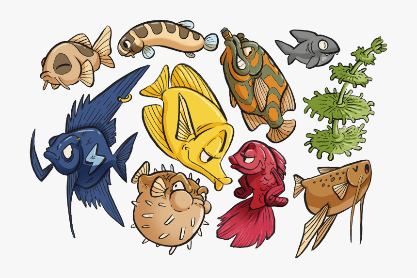 Peces - Cartoon, HD Png Download, Free Download