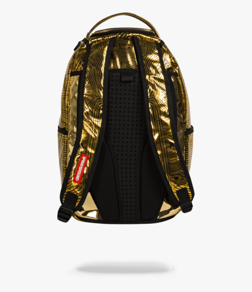 Sprayground Bitcoin Bag Gold Back - Sprayground, HD Png Download, Free Download