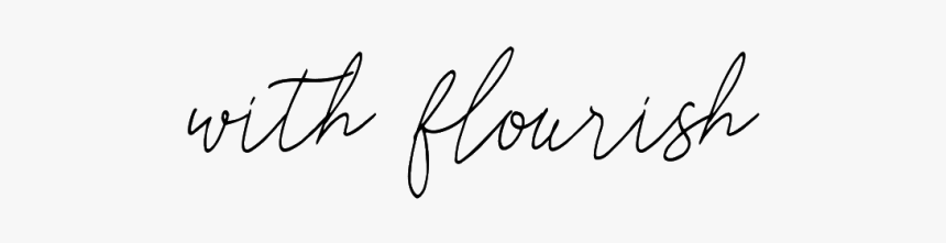 With Flourish - Calligraphy, HD Png Download, Free Download