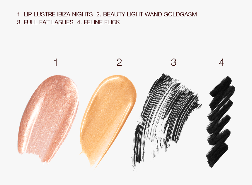 Ibiza Nights Makeup Look Swatches - Eye Shadow, HD Png Download, Free Download