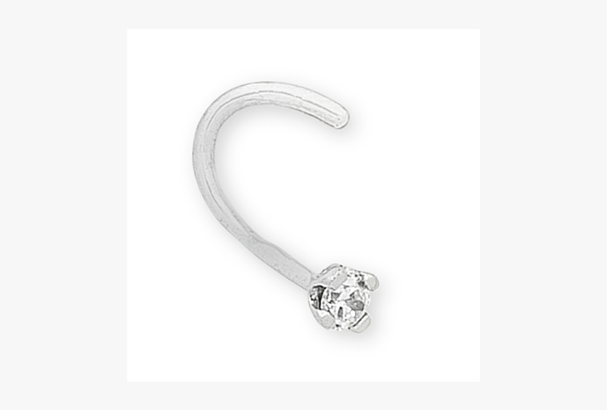 9 Carat White Gold Diamond Set Nose Stud Georgies Fine - Body Jewelry, HD Png Download, Free Download