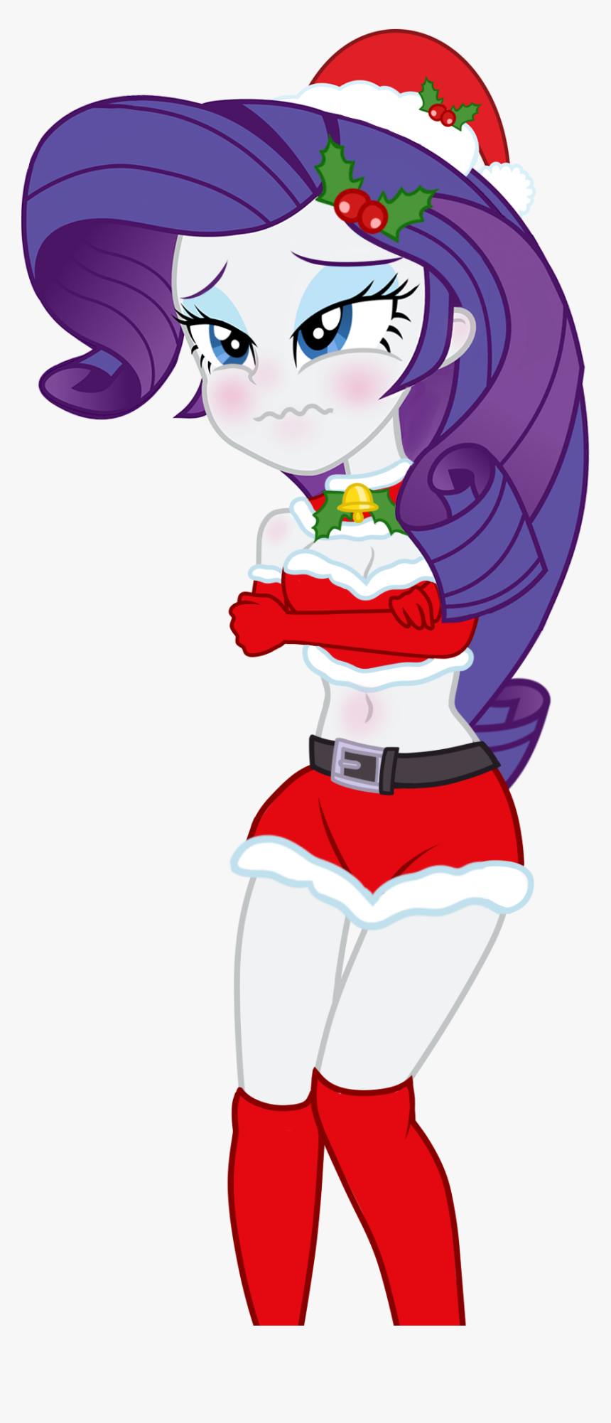 Bluse, Background Removed, Belly Button, Christmas, - My Little Pony Sexy Rarity, HD Png Download, Free Download