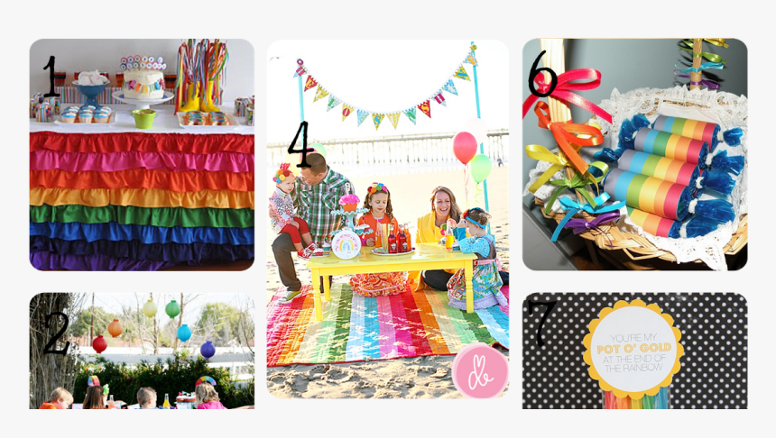 Rainbow Party Ideas, HD Png Download, Free Download