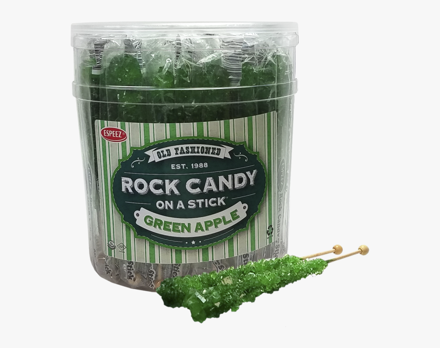 Green Apple Rock Candy Crystal Sticks - Espeez Rock Candy, HD Png Download, Free Download