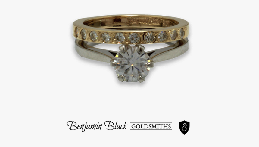 Moissanite Wedding & Engagement Rings By Benjamin Black - Engagement Ring, HD Png Download, Free Download