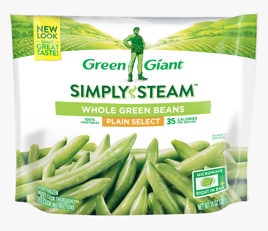 Green Giant® Simply Steam™ Selects Whole Green Beans - Green Giant Broccoli And Cheese, HD Png Download, Free Download