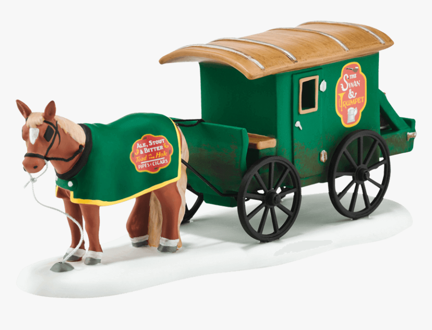 Swan And Trumpet Beer Wagon - Department 56, HD Png Download, Free Download
