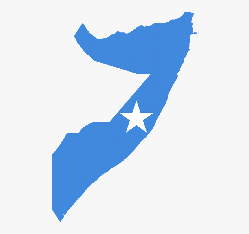 Banner Royalty Free Stock Africa Svg Shape - Somalia Map With Flag, HD Png Download, Free Download