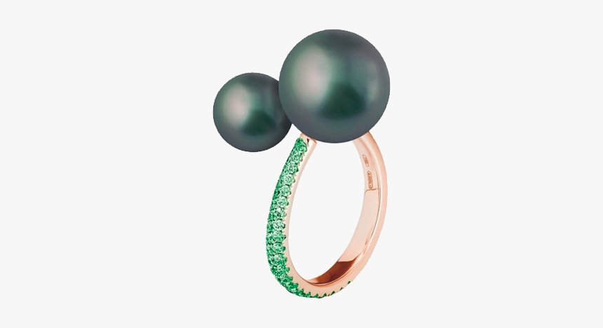 Black South Sea Pearl And Tsavorite Ring"

 
 Data - Engagement Ring, HD Png Download, Free Download
