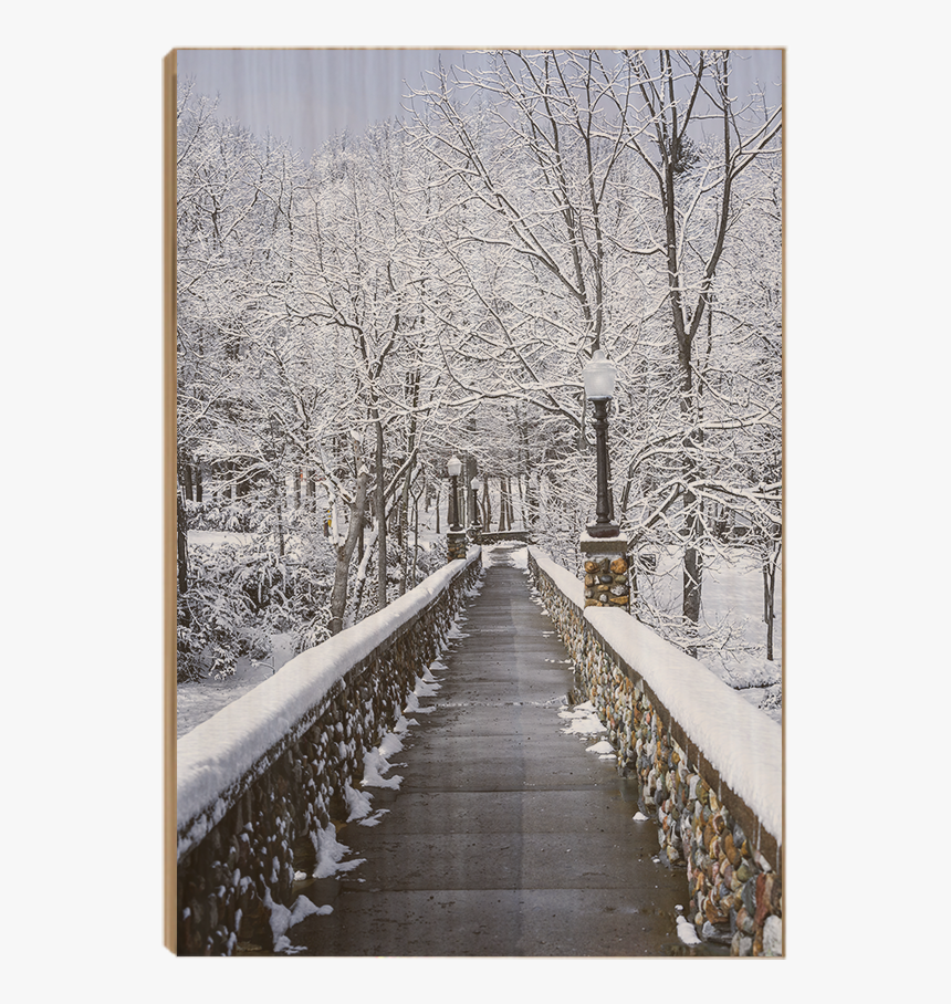 Winter Bridge - Winter Walkway Wallpaper 4k, HD Png Download, Free Download