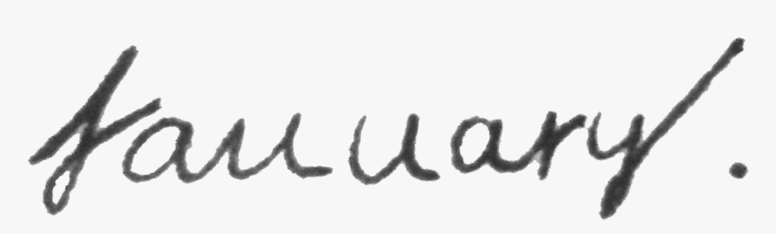 Lettering Png January, Transparent Png, Free Download