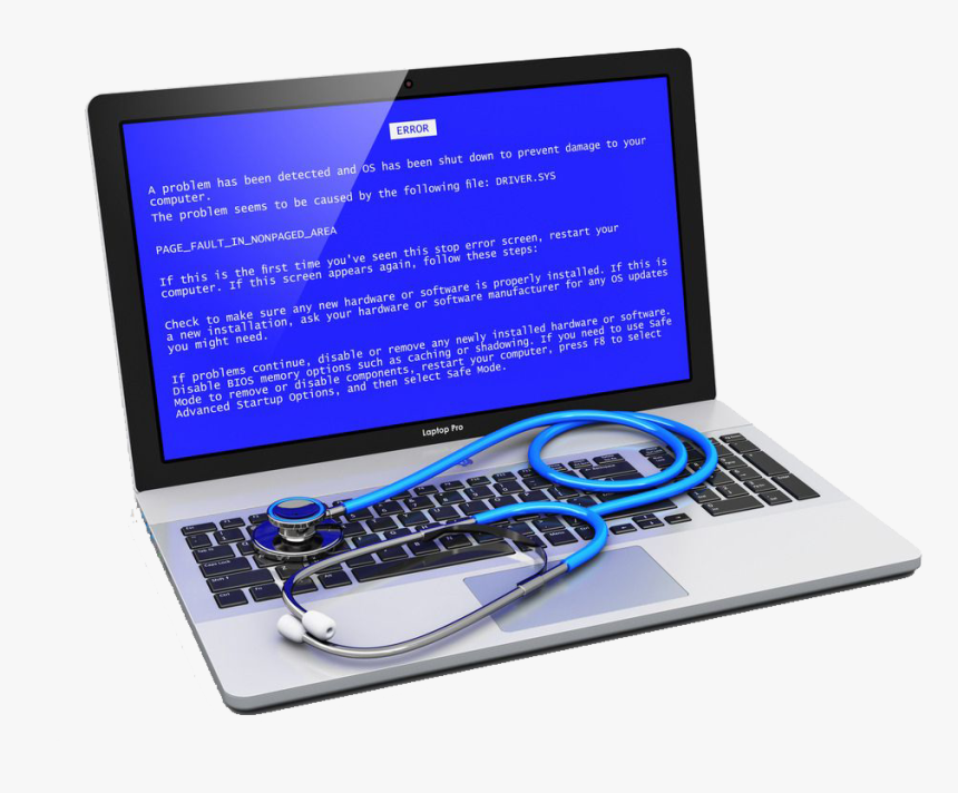 Notebook Blue Screen, HD Png Download, Free Download