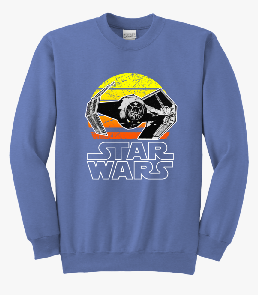 Star Wars Vintage Tie Fighter Youth Crewneck Sweatshirt - Sweatshirt, HD Png Download, Free Download