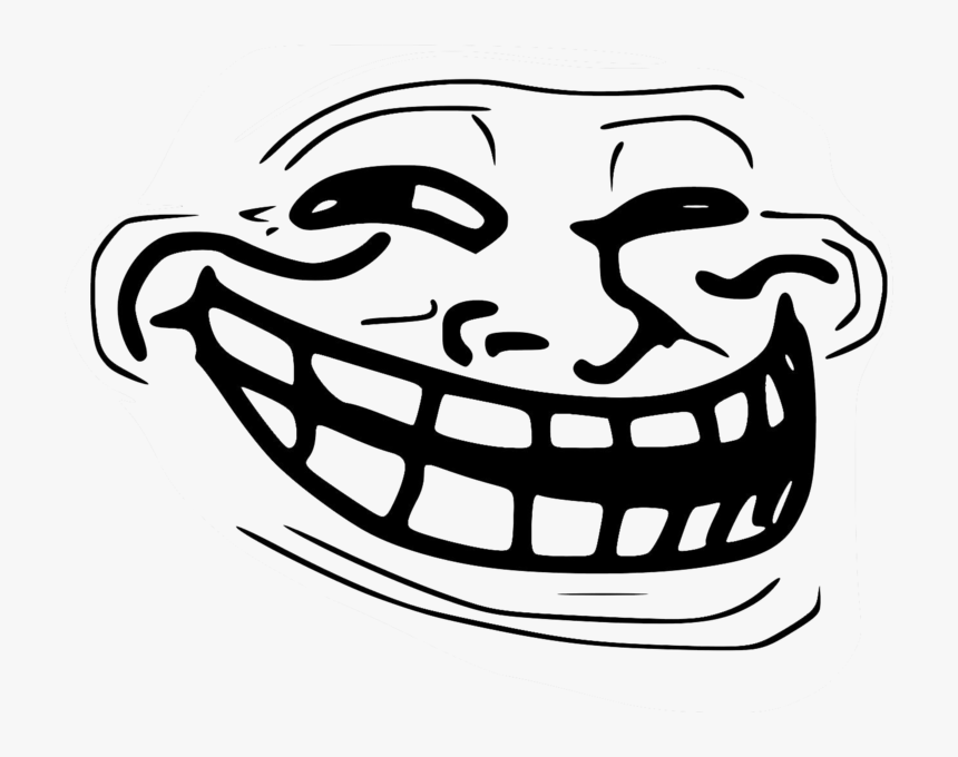 Trollface -aim Right - Laugh Meme Face Png, Transparent Png, Free Download