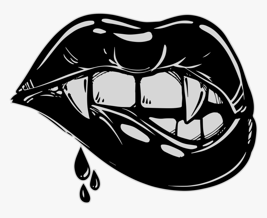 Jack The Rooster Vampire Teeth And Mouth Png - Vampire Lips Drawing, Transparent Png, Free Download