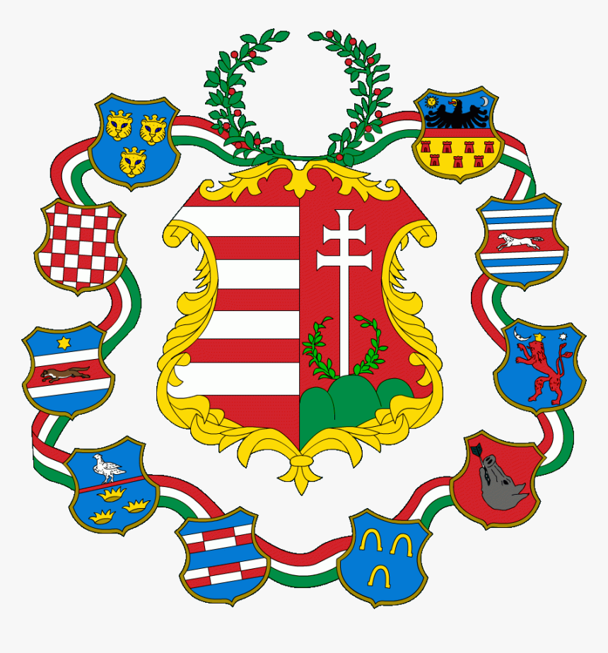 Hungary Large Coa 1849 - უნგრეთის გერბი, HD Png Download, Free Download