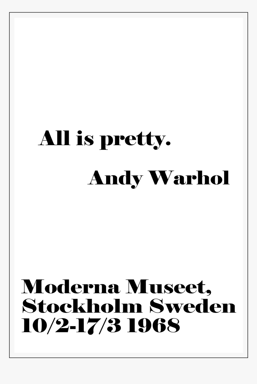 Andy Warhol Moderna Museet, HD Png Download, Free Download