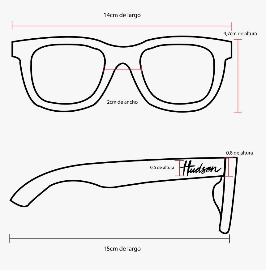 Medidas Gafas Polarizadas - Medidas Lentes De Sol, HD Png Download, Free Download