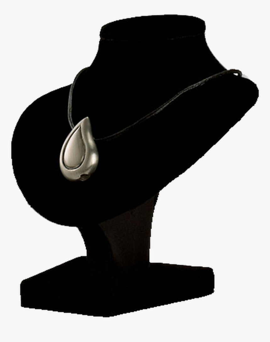 Brushed Pewter Teardrop Cremation Pendant Necklace - Sculpture, HD Png Download, Free Download