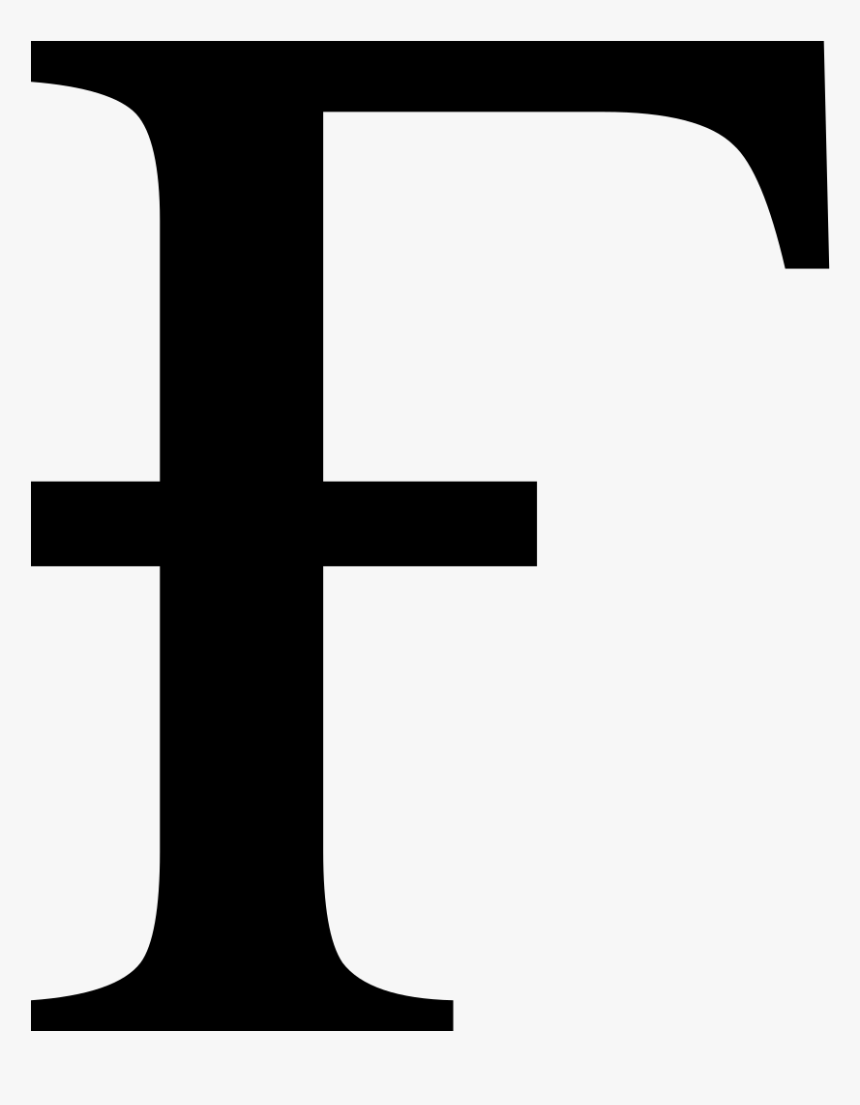 Latin Capital Letter F With Hook In Ara Svg With Letter - Letter F Clipart Black And White, HD Png Download, Free Download