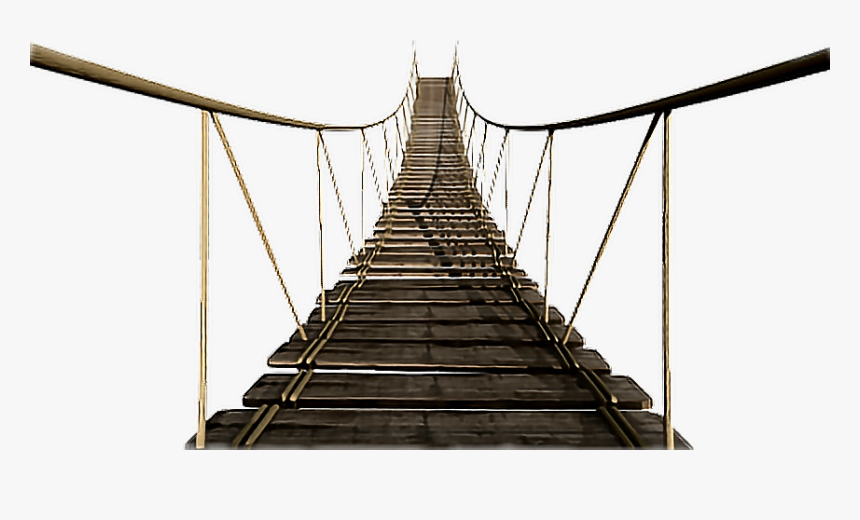 Wood Rope Bridge , Png Download - Wooden Bridge Old Png, Transparent Png, Free Download