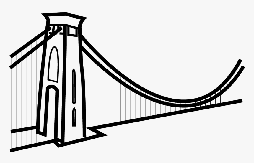 Bristol Suspension Bridge Outline, HD Png Download, Free Download