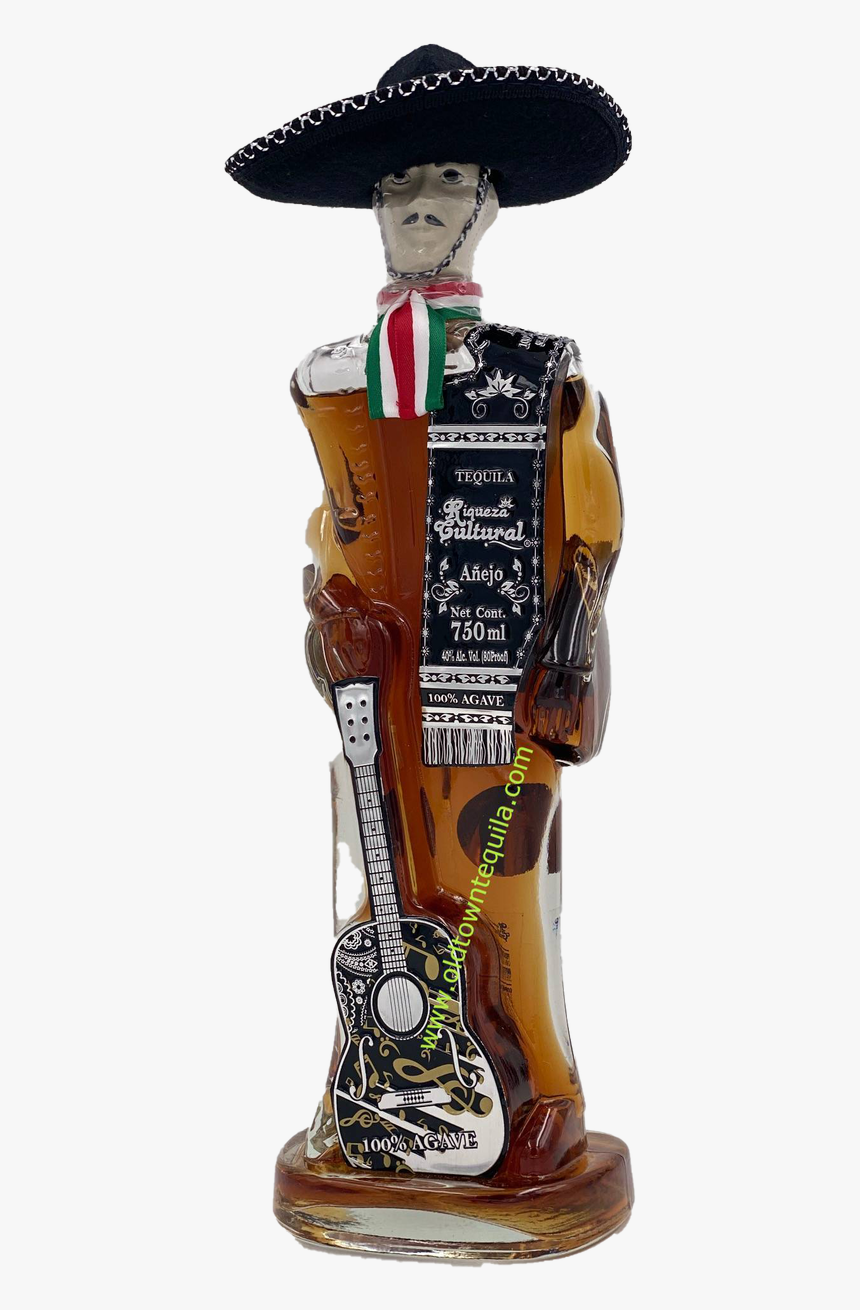 Riqueza Cultural Glass Charro Anejo Tequila - Figurine, HD Png Download, Free Download