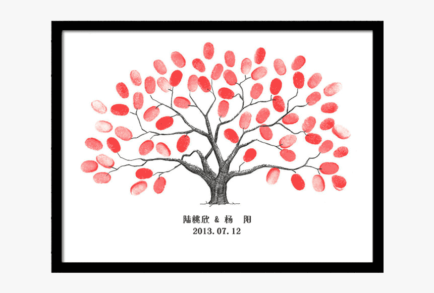 Green Fingerprint Tree, HD Png Download, Free Download