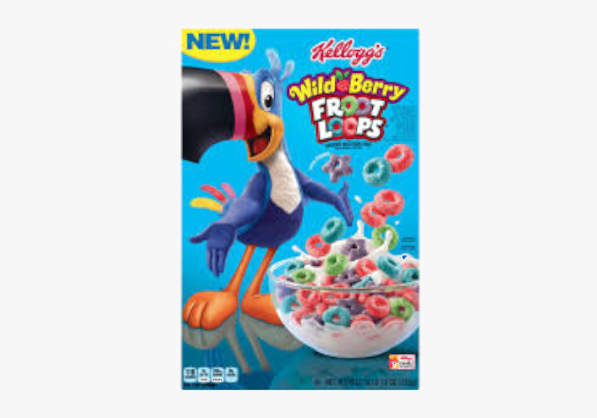 Fruit Loop Wild Berry - Kellogg's Wild Berry Froot Loops Cereal, HD Png Download, Free Download