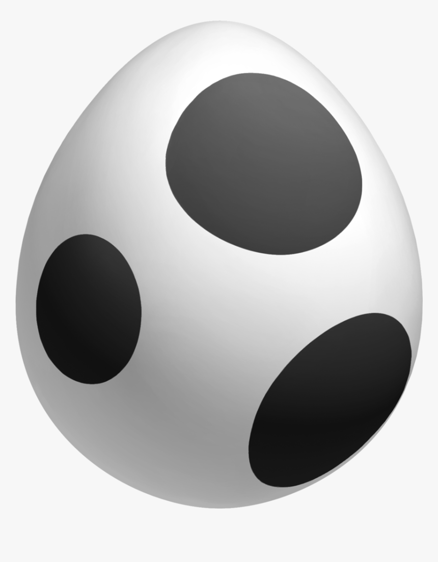 Yoshi Egg Black And White, HD Png Download, Free Download