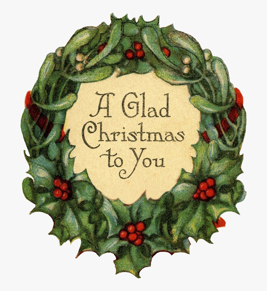 Christmas Wreath Vintage, HD Png Download, Free Download