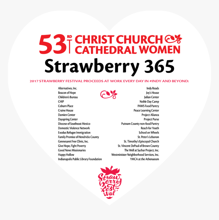 Ccc Cathedral Women 2017 501c3 Beneficiaries Heart - Heart, HD Png Download, Free Download